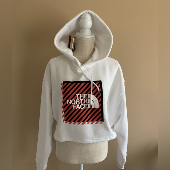 The North Face Tops - The North Face Cropped White Hoodie